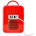 NEDIS přenosná mini lednička/ objem 4 litry/ rozsah chlazení 8 - 18 °C/ AC 100 - 240 V / 12 V/ spotřeba 50 W/ KAFR120CRD