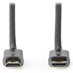 NEDIS PROFIGOLD High Speed HDMI kabel s Ethernetem/ konektor HDMI - konektor HDMI/ 4K/ bavlna/ šedý/ BOX/ CVTB34000GY100
