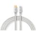 NEDIS PROFIGOLD Lightning/USB 2.0 kabel/ Apple Lightning 8pinový - USB-C zástrčka/ nylon/ stříbrný/ BOX/ 2 CCTB39650AL20