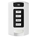 NEDIS RF chytrý dálkový ovladač/ 2 kanály/ bílý RFRC220WT