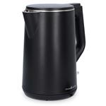 NEDIS rychlovarná konvice KAWK361EBK/ objem 1.5 l/ otáčení o 360°/ spotřeba 2200 W/ černá/ plast