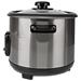 NEDIS rýžovar/ spotřeba 500 W/ objem 1,5 L/ nepřilnavý povrchy/ vyjímatelná miska/ automatické vypnutí/ stříbr KARC115AL