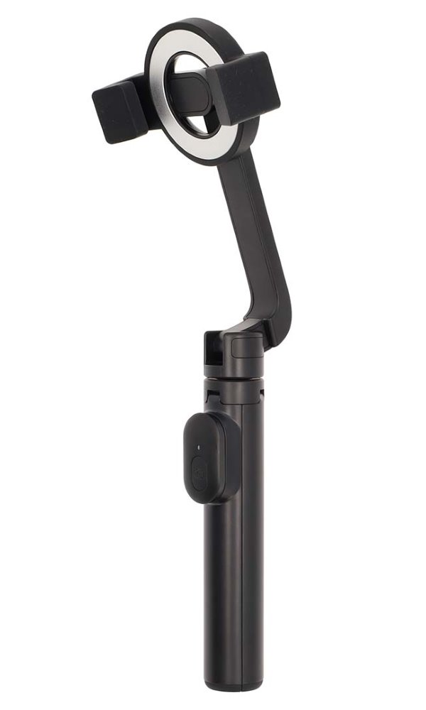 NEDIS selfie tyč/ Bluetooth 5.0/ max 7 "/ složení 17cm/ rozložení 61cm/ hmotnost 1kg/ napájení z baterie/ čern SEST300BK