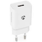 NEDIS síťová nabíječka/ 12 W/ 5 V/ 2.4 A/ rychlé nabíjení/ USB-A/ bílá WCHAU242AWT