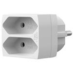 NEDIS síťový rozbočovač/ 2x zásuvka typu C (bez kolíku)/ 250 V AC 50/60 Hz/ 2,5 A/ 1100 W/ bílý