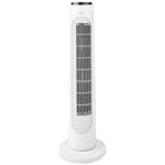 NEDIS sloupový ventilátor/ výška: 76 cm/ výkon 50 W/ 3 rychlosti/ rotace/ dálkové ovládání/ bílo-černý FNTR13CWT40