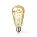 Nedis Smart LED filament bulp 5.5W E27 350lm WIFILT10GDST64