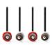 NEDIS stereo audio kabel RCA/ 2× zástrčka RCA - 2× zástrčka RCA/ černý/ bulk/ 1m