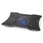 NEDIS stojan na notebook/ univerzální/ pro notebooky do 17"/ 1x ventilátor 125 mm/ USB/ plast-kov/ černý NBCR101BK