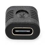 NEDIS USB adaptér/ USB 3.2 Gen 2/ USB-C zásuvka/ USB-C zásuvka/ 10 Gbps/ černý CCGP64900BK