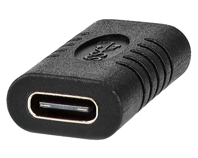 NEDIS USB-C adaptér/ USB 3.2 Gen 2/ USB-C zásuvka/ USB-C zásuvka/ 10 Gbps/ BOX/ černý CCGB64900BK