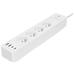 NEDIS Wi-Fi chytrý prodlužovací přívod/ 3x zásuvka typu E/ 16A/ 2x USB-A/ 2x USB-C/ 2m/ Android/ iOS/ bílá WIFIP313EWT
