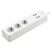 NEDIS Wi-Fi chytrý prodlužovací přívod/ 3x zásuvka typu F/ 16A/ 4x USB/ 1,8m/ Android/ iOS/ Nedis® SmartLife WIFIP312FWT