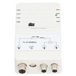 NEDIS zesilovač CATV/ maximální zesílení 25 dB/ 47 - 694 MHz/ 2 výstupy/ konektor IEC/ bílý SAMP42222WT