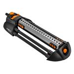 NEO TOOLS oscilačný postrekovač, 20 trysiek pre plochu až 16x20m, 1/2" i 3/4", oranžovo-čierny, 15- 15-772