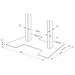 Neomounts AFP-875BL/Podlahová deska pro FL55-875BL1 a WL55-875BL1/864x600x9,5 mm/černá