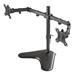 Neomounts FPMA-D550DDBLACK/Držák displeje/na stůl/10-32"/stojan/VESA 100X100/nosn. 2x8kg/2 displeje/černý