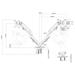 Neomounts FPMA-D650DBLACK / Flat Screen Desk Mount (stand/grommet) / Black