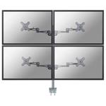 Neomounts FPMA-D935D4 / Flat Screen Desk Mount (clamp) / Silver