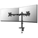 Neomounts NERO Double Flat Screen Desk Mount 10-32 " (phone holder+Quick-fix clamp/grommet) DS60-600BL2