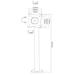 Neomounts NS-DPOS100BLACK / POS Flat Screen Desk Mount (bolt-down base) / Black