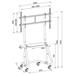 Neomounts NS-M3800BLACK / Mobile Flat Screen Floor Stand (stand+trolley) (height: 135-153 cm) / Black
