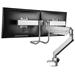 Neomounts Select NM-D775DXSILVER / Flat Screen Desk mount (10-32") desk clamp/grommet / Silver