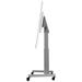 Neomounts Select NM-HUB2LIFTSILVER/Držák displeje/vozík/max 50"/VESA 350x350/nosn. 150kg/mot. nast.výšky/náklon/rotace/