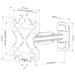 Neomounts Select WL40S-840BL12 / Screen Wall Mount (full motion, 2 pivots, VESA 200x200) / Black