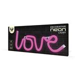 Neon LED Light LOVE pink Bat + USB FLNE05 Forever Light RTV100208