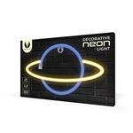 Neon LED Light SATURN yellow blue Bat + USB FLNE11 Forever Light RTV100228