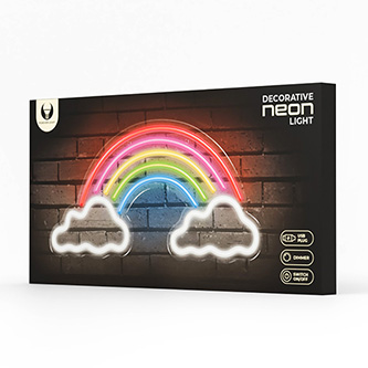 Neon PLEXI LED RAINBOW ON CLOUDS multicolor FPNE32 Forever Light RTV200036