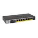 NETGEAR GS108LP - Přepínač - 8 x 10/100/1000 (PoE+) - desktop, Lze montovat do rozvaděče, pro připe GS108LP-100EUS