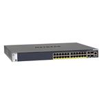 NETGEAR M4300-28G-PoE+ - Přepínač - L3 - řízený - 2 x 10/100/1000/10000 + 2 x 10 Gigabit SFP+ + 24 GSM4328PB-100NES