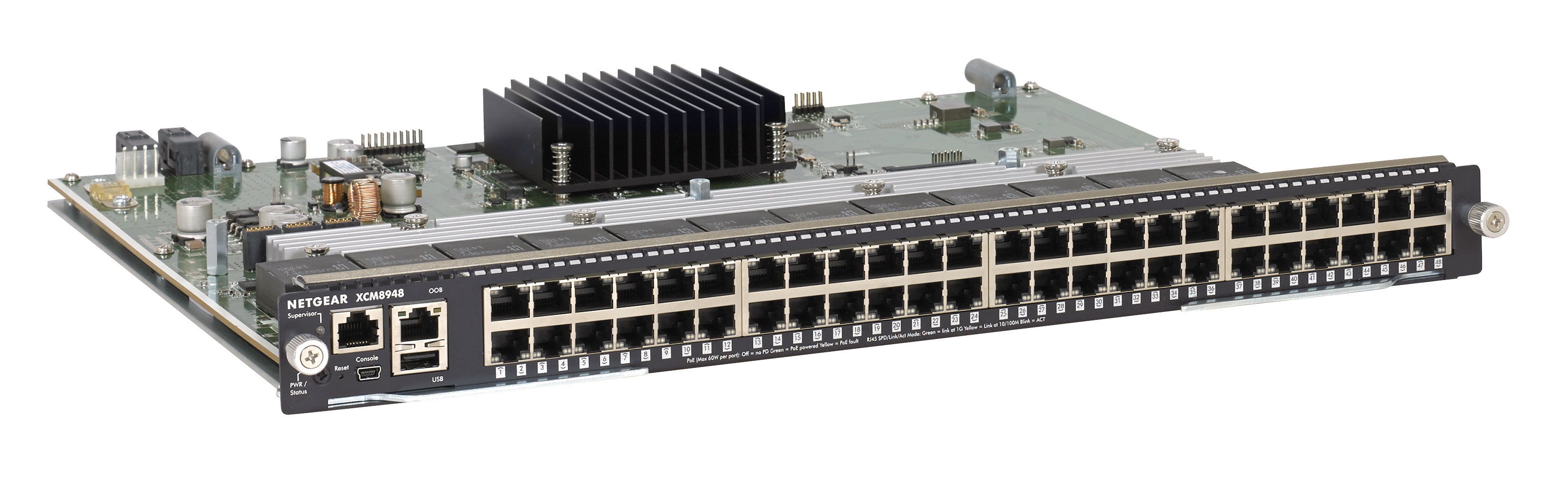 NETGEAR XCM8948 - Přepínač - 48 x 10/100/1000 - zásuvný modul XCM8948-10000S