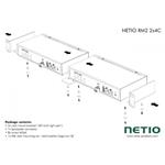 NETIO RM2 2x4C 19" 1U montážní držák pro 2x PowerPDU 4C ACCS-RM2-2X4C