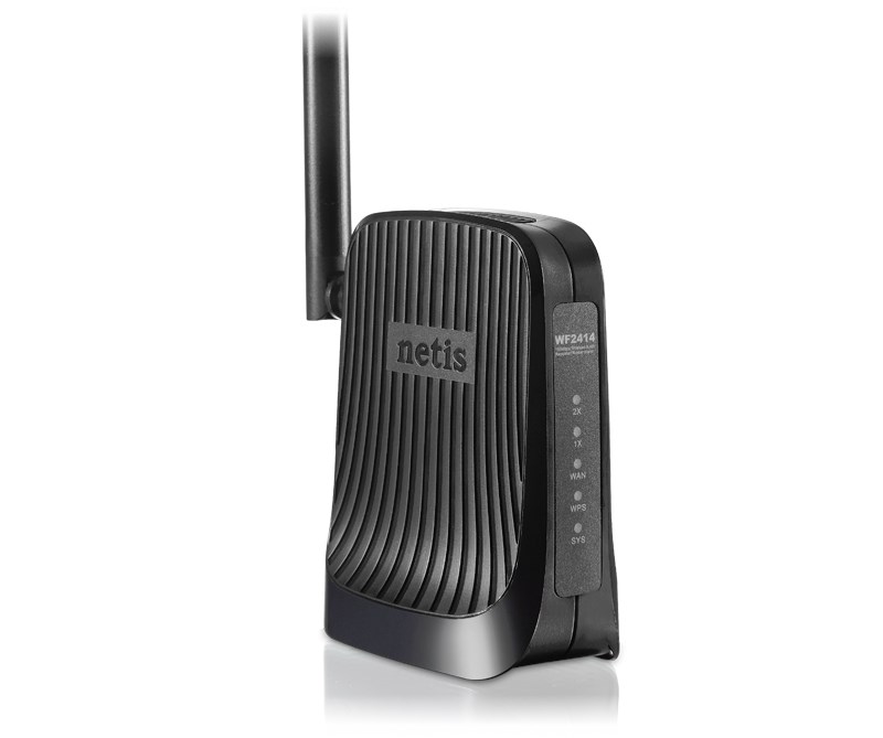 NETIS WF2414 AP/Router / 2x LAN / 1x WAN / 802.11b/g/n / 2.4GHz / 1x 5dBi anténa