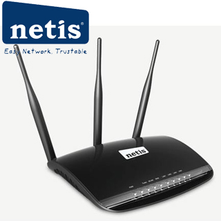 NETIS WF2533 AP/Router / 4x LAN / 1x WAN / 802.11b/g/n / 2.4GHz / 3x 5dB anténa