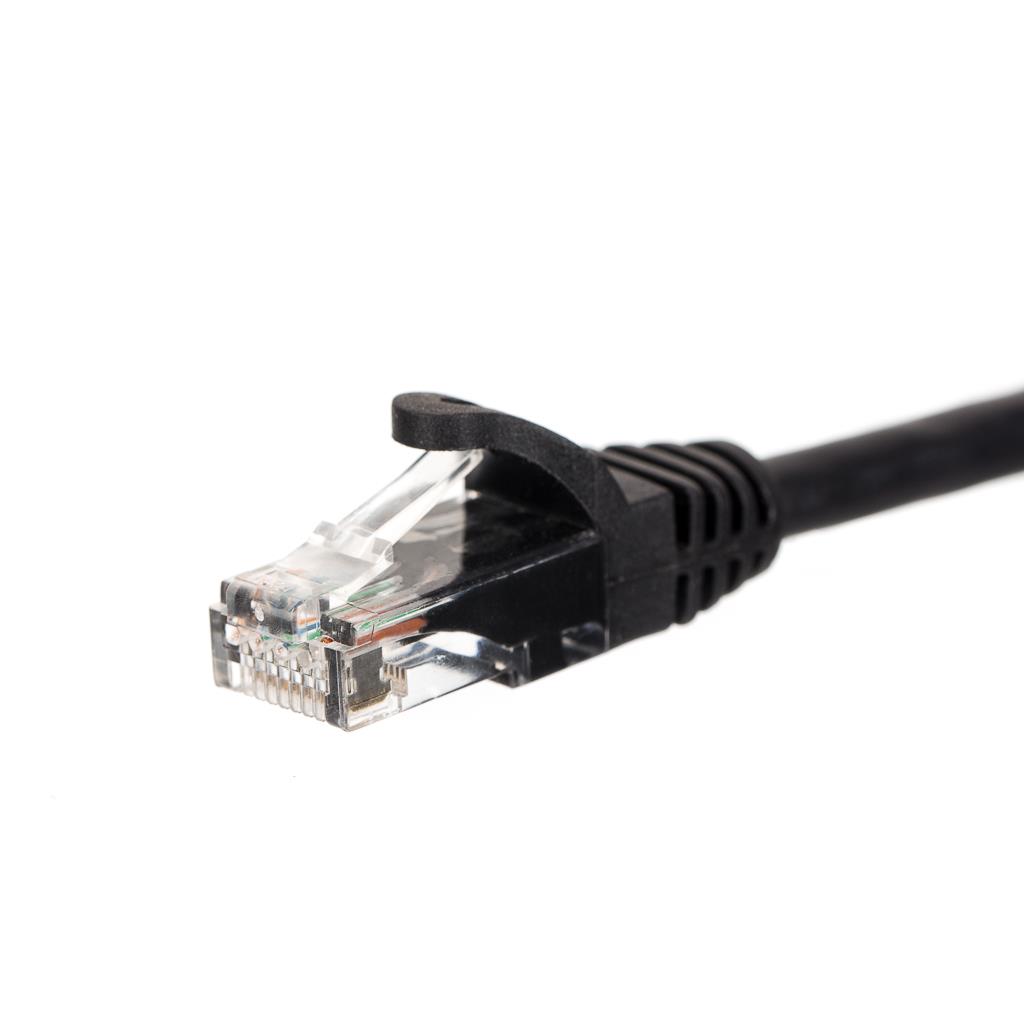 Netrack patch kabel cat.5e RJ45 1,5m čierný