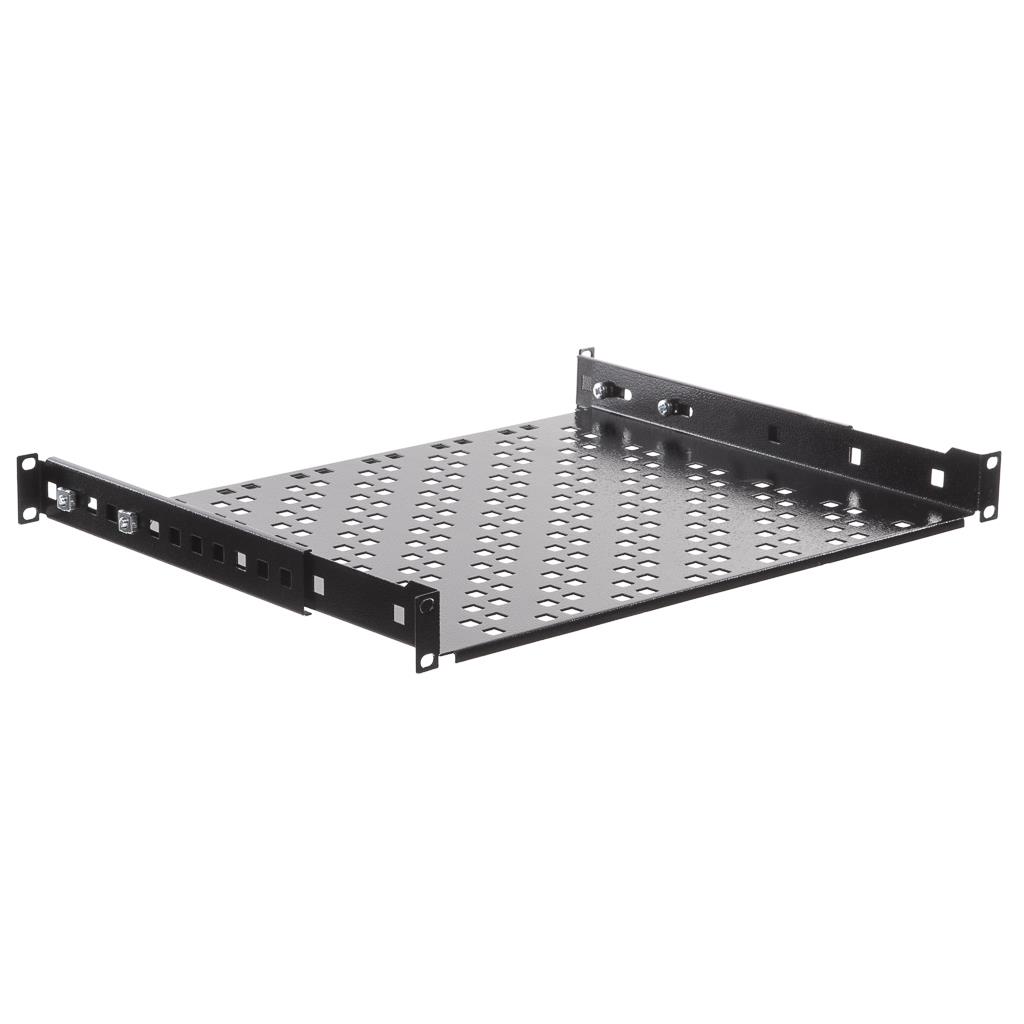 Netrack police 19'' 1U/350 mm, podpora, grafit 119-100-350-022