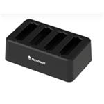 Newland 4-slot battery charger for MT90 series, includes adapter with UK and EU power plug NLS-CD9050-4B