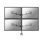 NewStar FPMA-D935D4 - Montáž na stůl pro 4 LCD displeje - stříbrná - velikost obrazovky: 10"-27"