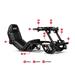 Next Level Racing F-GT Pro, Formula and GT Racing Simulator Cockpit, Black Edition (NLR-R003) 9359668000763