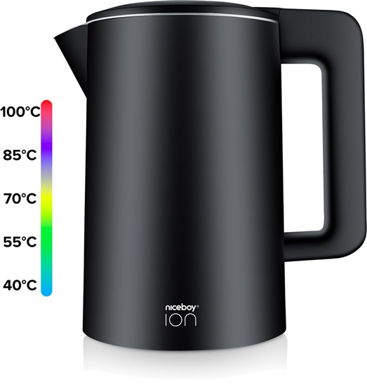 Niceboy ION ThermoKettle TK5 Onyx black 8594182428445
