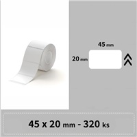 Niimbot štítky R 45x20mm 320ks Bílé pro B21, B21S, B3, B1S A2A18918901