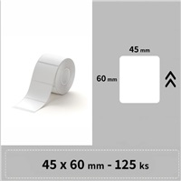 Niimbot štítky R 45x60mm 125ks Bílé pro B21, B21S, B3, B1S 1EA01195501