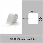 Niimbot štítky R 45x60mm 125ks Bílé pro B21, B21S, B3, B1S 1EA01195501