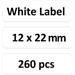 Niimbot štítky RP 12x22mm 260ks White pro D11 a D110 A2A68601701
