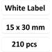 Niimbot štítky RP 15x30mm 210ks White pro D11 a D110 A2A68601301