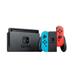 Nintendo Switch console with neon red&blue Joy-Con V2 045496452629